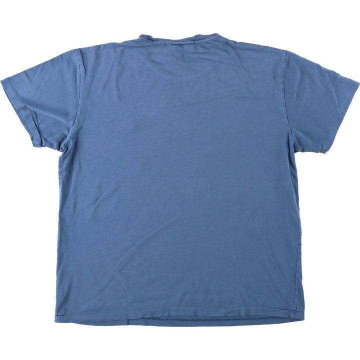 Ralph Lauren POLO by Ralph Lauren short sleeve one point logo T-shirt men's M size cotton Blue type light blue Vintage Second Hand