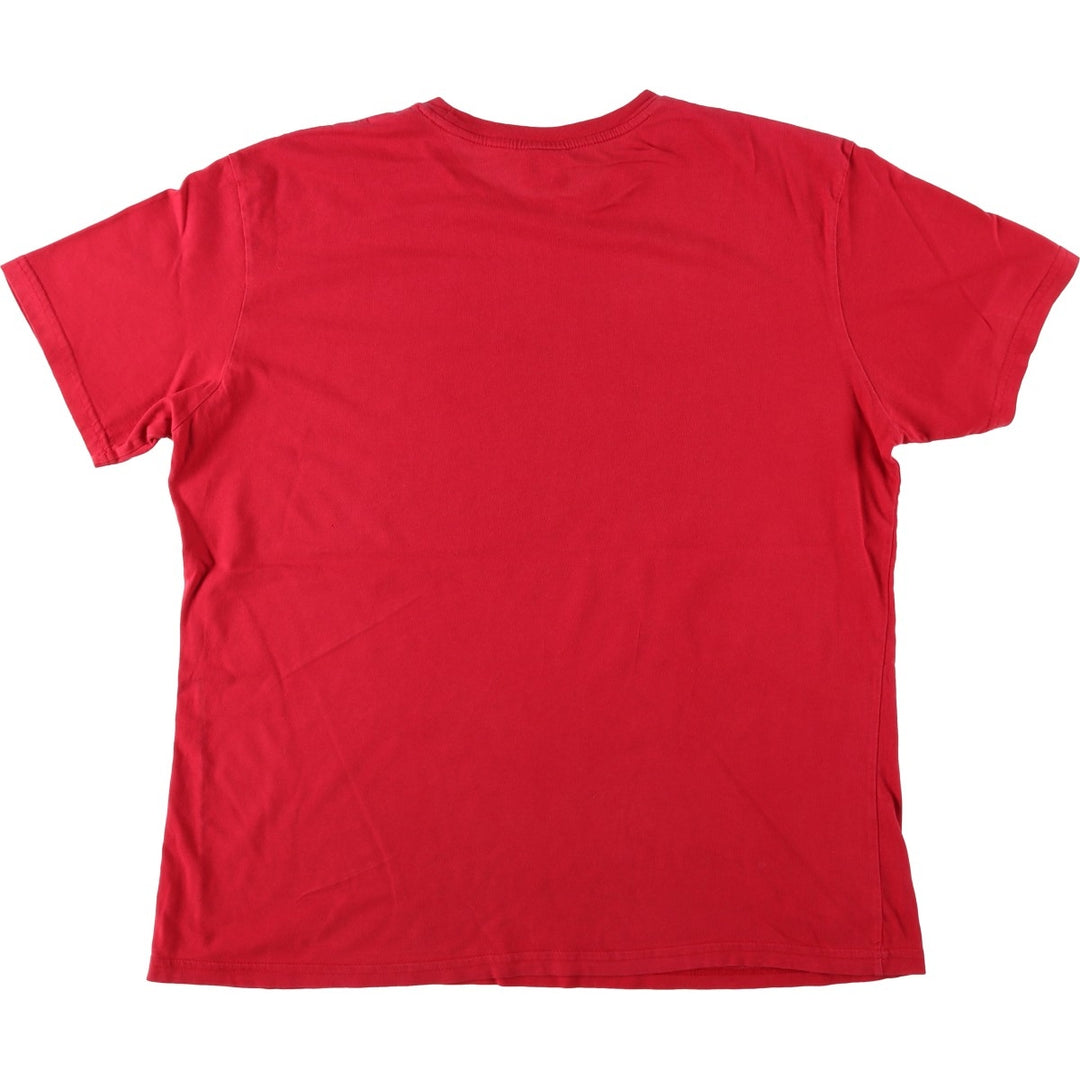 Ralph Lauren POLO by Ralph Lauren Short-Sleeve Printed T-Shirt, Men's Size L (approx.) cotton red type Vintage Second Hand