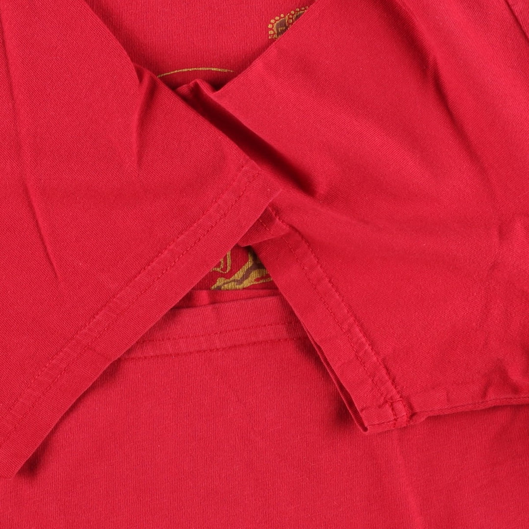 Ralph Lauren POLO by Ralph Lauren Short-Sleeve Printed T-Shirt, Men's Size L (approx.) cotton red type Vintage Second Hand