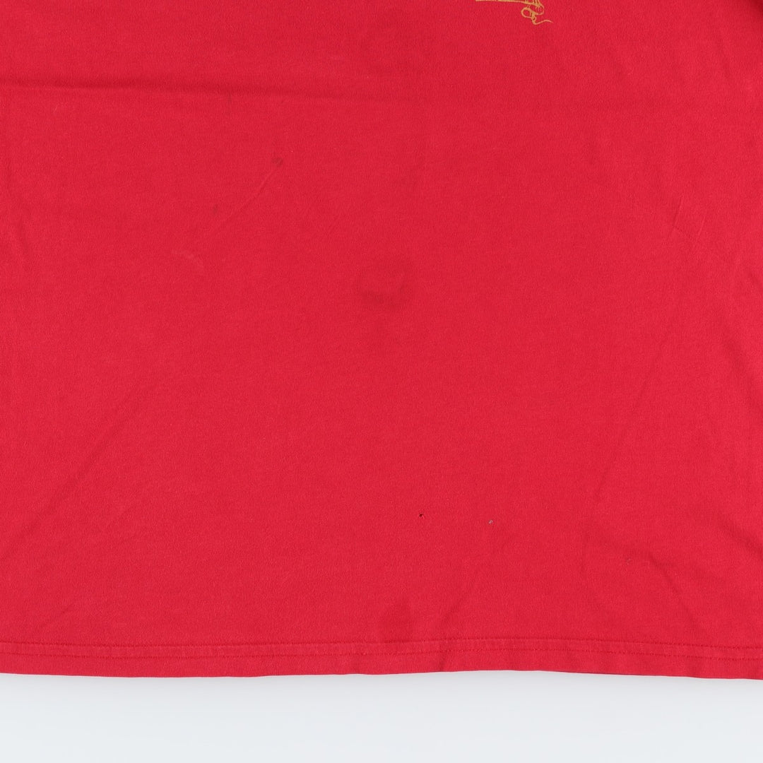 Ralph Lauren POLO by Ralph Lauren Short-Sleeve Printed T-Shirt, Men's Size L (approx.) cotton red type Vintage Second Hand