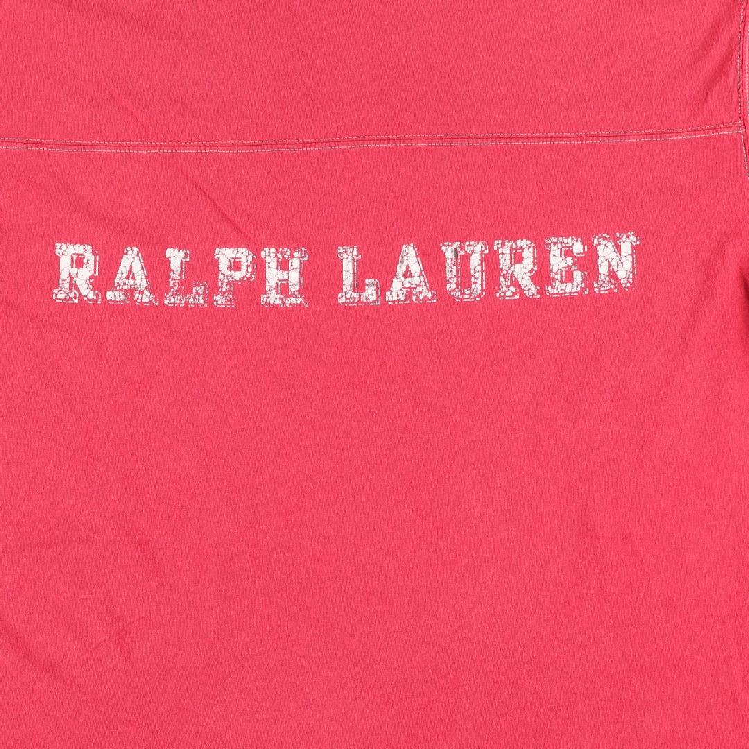 Ralph Lauren POLO JEANS COMPANY Short Sleeve Logo T-Shirt Men's XL cotton red type Vintage Second Hand