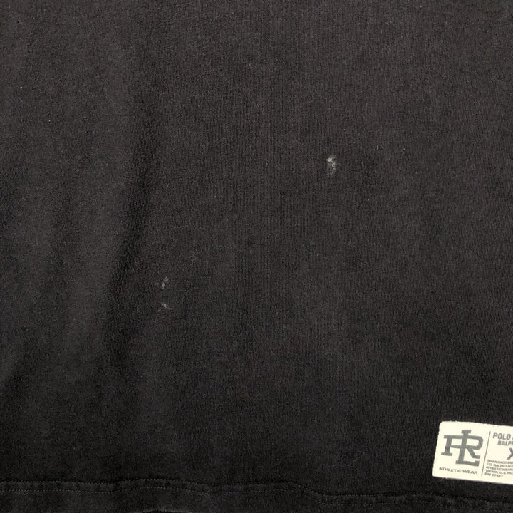 00'S Ralph Lauren POLO JEANS COMPANY short sleeve logo T-shirt men's XL size cotton black type Vintage Second Hand
