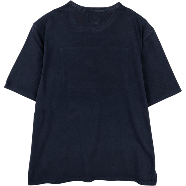 00'S Ralph Lauren POLO JEANS COMPANY short sleeve logo T-shirt men's size L cotton navy blue type Vintage Second Hand