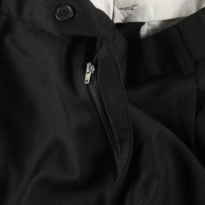 Two-pleat slacks for men (approximately W32) unclear black type Vintage Second Hand