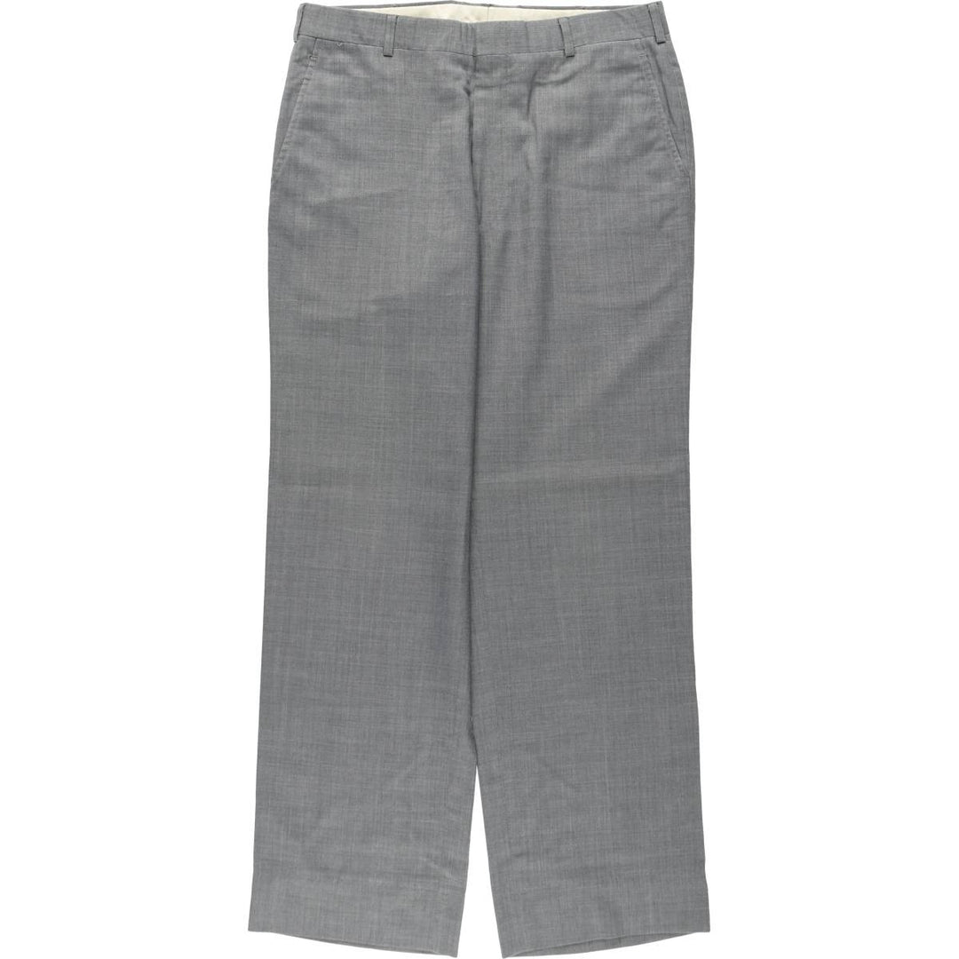 Savile Row slacks, made in the USA, men's size W32 (approx.) unclear gray type Vintage Second Hand
