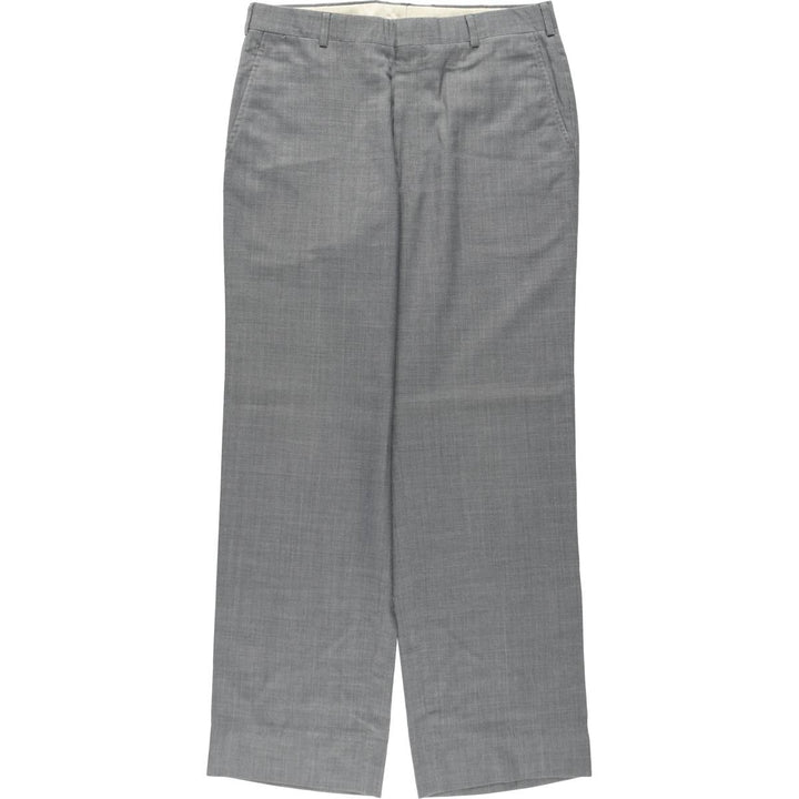 Savile Row slacks, made in the USA, men's size W32 (approx.) unclear gray type Vintage Second Hand