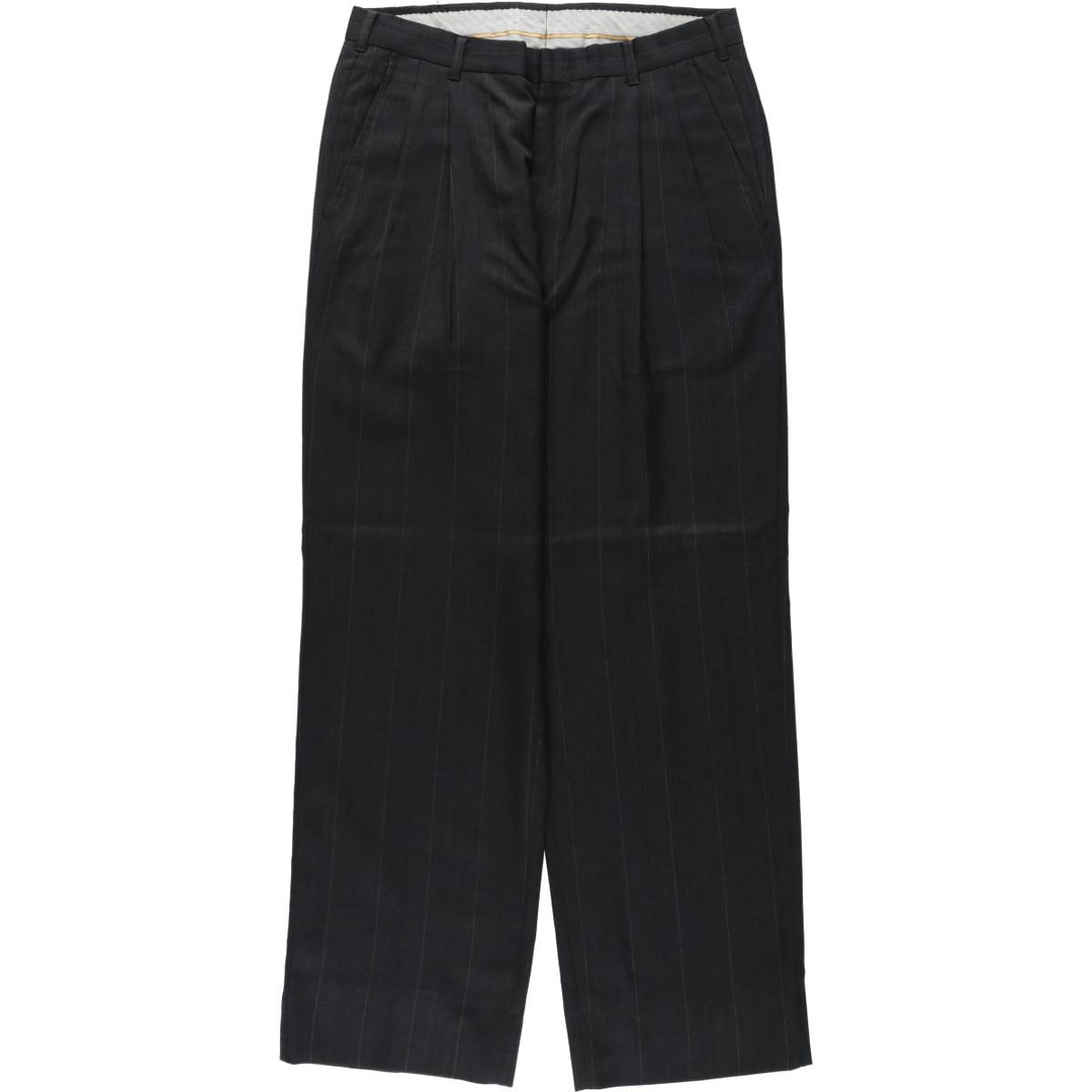 90'S Vintage Striped Slacks, Men's Size W31 unclear Charcoal Vintage Second Hand