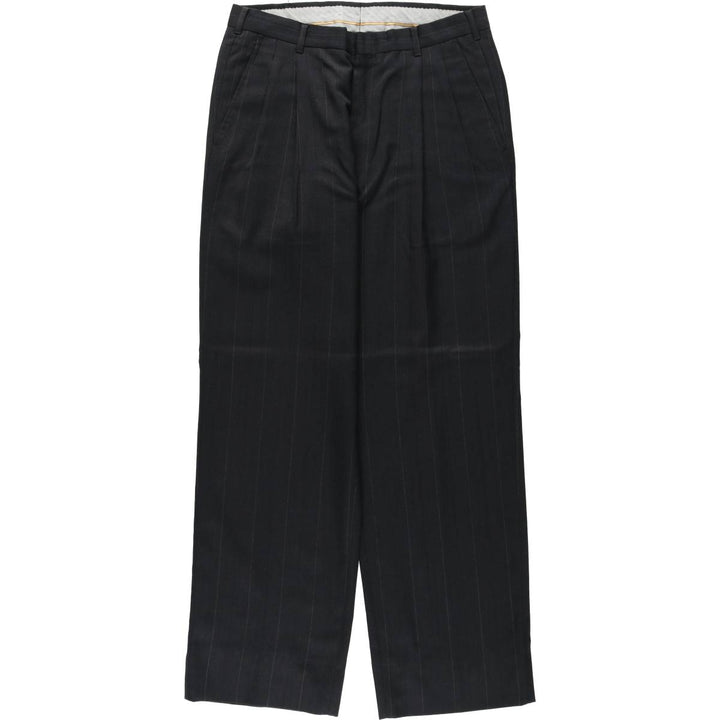 90'S Vintage Striped Slacks, Men's Size W31 unclear Charcoal Vintage Second Hand