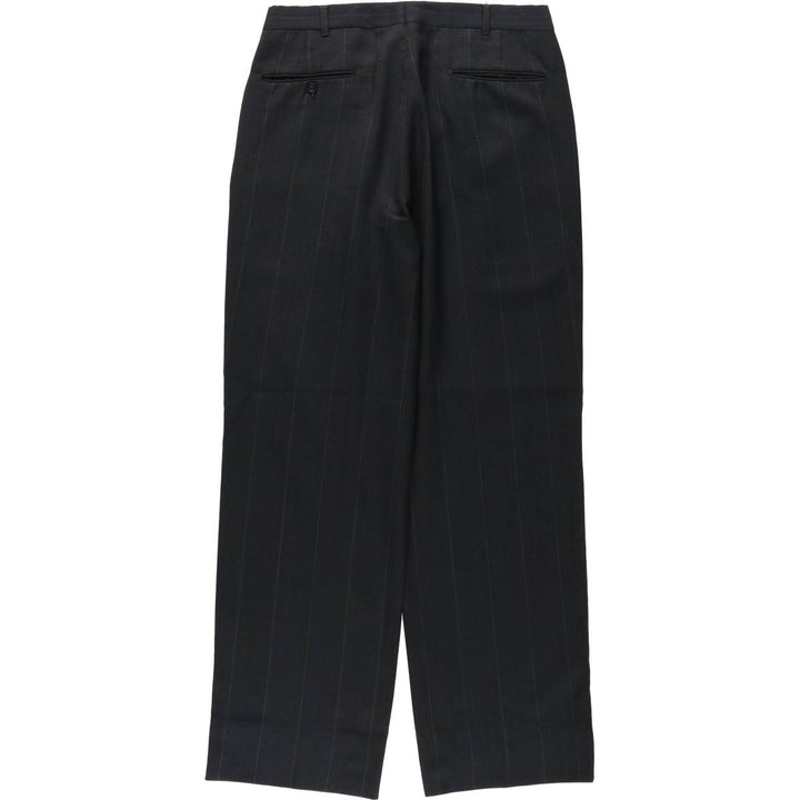 90'S Vintage Striped Slacks, Men's Size W31 unclear Charcoal Vintage Second Hand