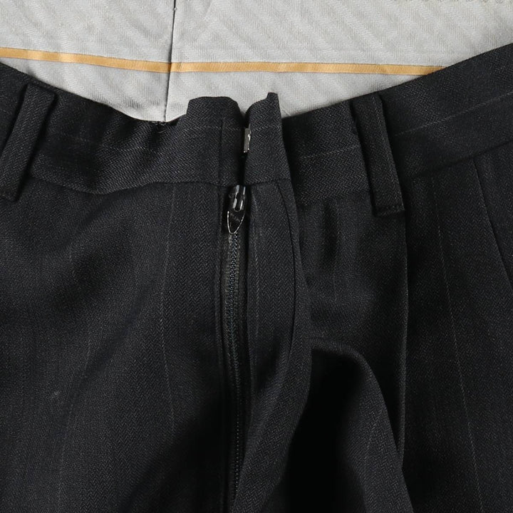 90'S Vintage Striped Slacks, Men's Size W31 unclear Charcoal Vintage Second Hand
