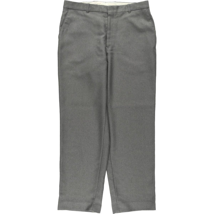 Marks & Spencer men's slacks, size W34 (approx.) polyester gray type Vintage Second Hand