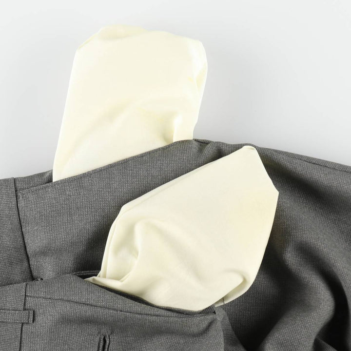 Marks & Spencer men's slacks, size W34 (approx.) polyester gray type Vintage Second Hand