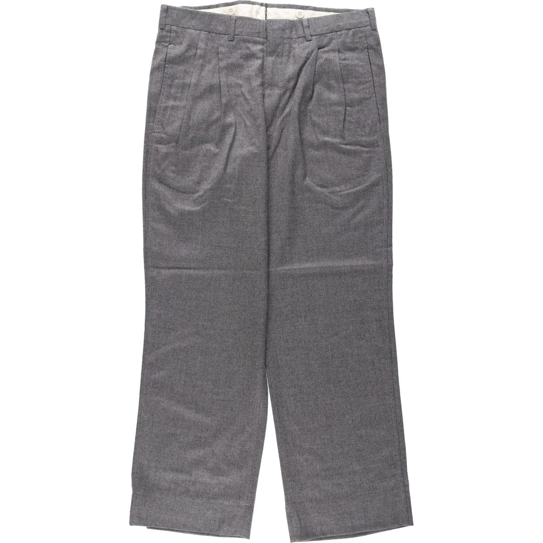 Blacker Britches two-pleat slacks, men's size W33 (approx.), vintage. unclear gray type Vintage Second Hand