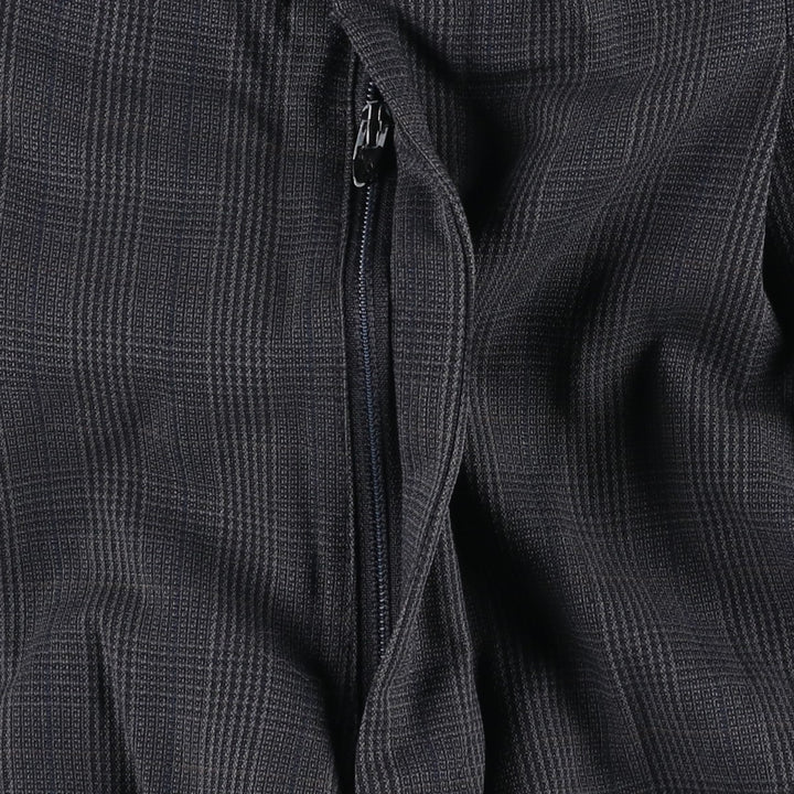 Gun club check two-pleat slacks pants, men's size W32 (approx.), vintage. unclear Charcoal Vintage Second Hand