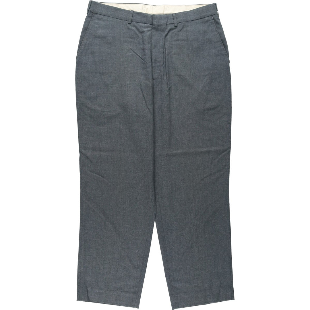 1990'S FARAH slacks pants, men's size W37 (approx.), vintage. polyester gray type Vintage Second Hand