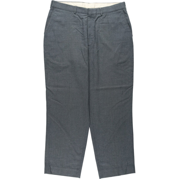 1990'S FARAH slacks pants, men's size W37 (approx.), vintage. polyester gray type Vintage Second Hand
