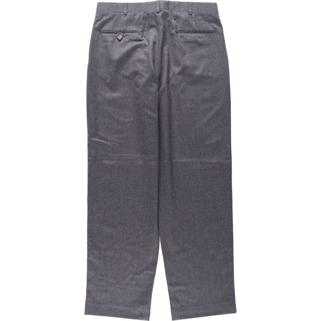 ~90'S John Alexander Two-Pleat Wool Pants, Made in USA, Men's W34 (approx.), Vintage wool gray type Vintage Second Hand