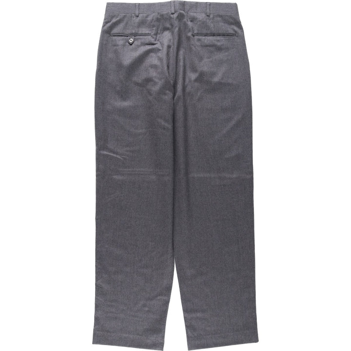 ~90'S John Alexander Two-Pleat Wool Pants, Made in USA, Men's W34 (approx.), Vintage wool gray type Vintage Second Hand