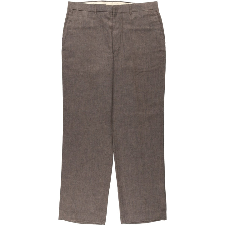 REED ST JAMES Men's Slacks Pants (W35 equivalent) polyester brown type Vintage Second Hand