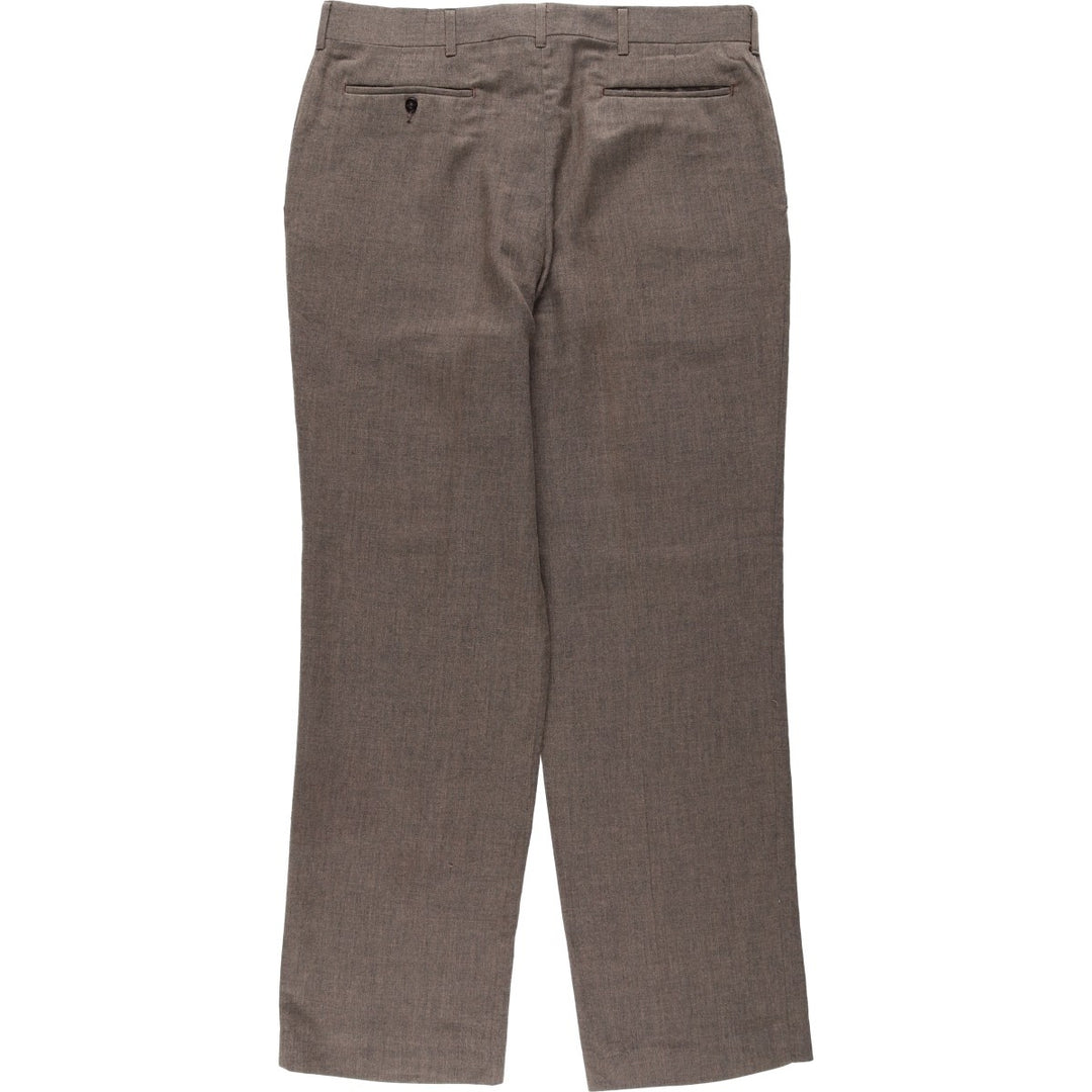 REED ST JAMES Men's Slacks Pants (W35 equivalent) polyester brown type Vintage Second Hand