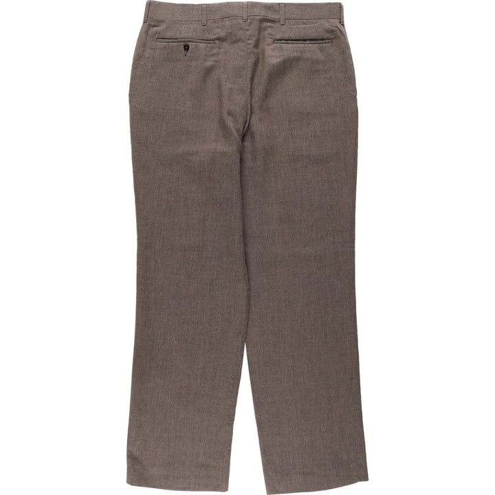 REED ST JAMES Men's Slacks Pants (W35 equivalent) polyester brown type Vintage Second Hand