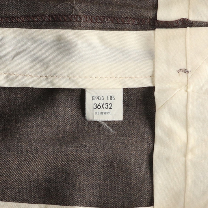 REED ST JAMES Men's Slacks Pants (W35 equivalent) polyester brown type Vintage Second Hand
