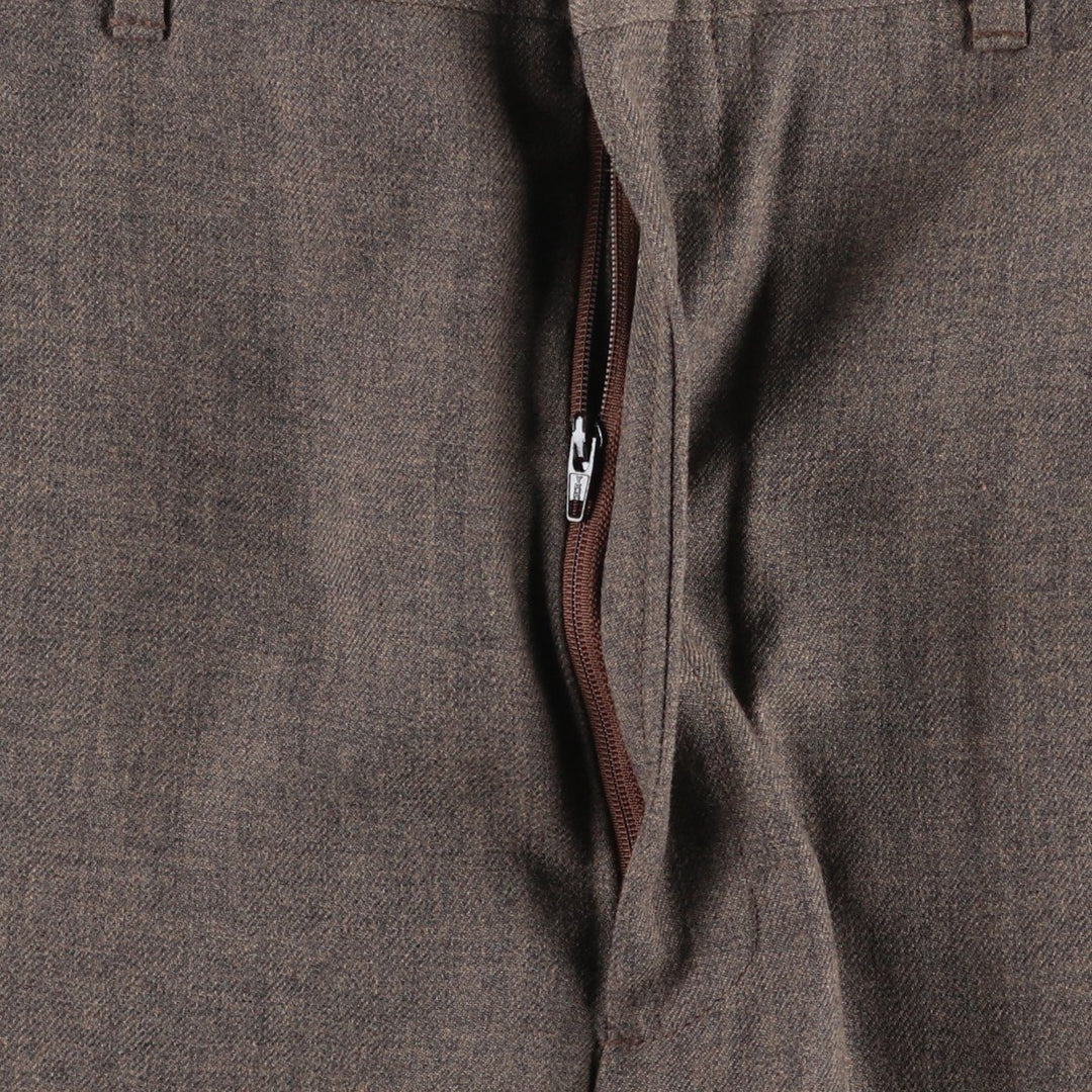 REED ST JAMES Men's Slacks Pants (W35 equivalent) polyester brown type Vintage Second Hand