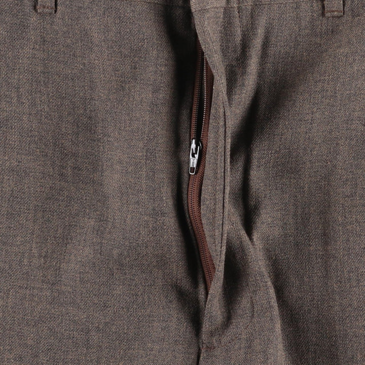 REED ST JAMES Men's Slacks Pants (W35 equivalent) polyester brown type Vintage Second Hand