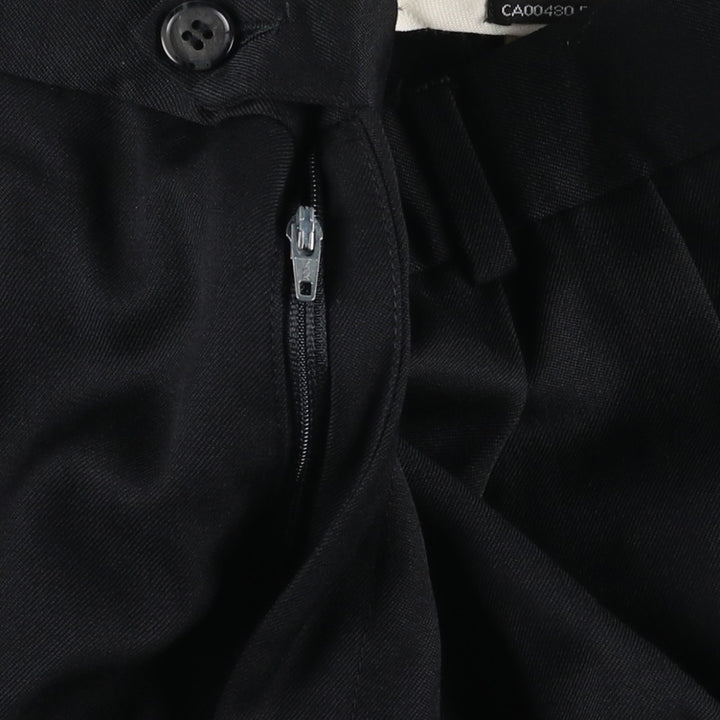 ALFANI Two-Pleat Wool Trousers, Men's Size W34 (approx.) wool black type Vintage Second Hand