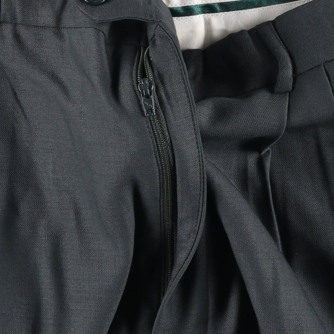 Three-pleat wool trousers, men's size W34 (approx.), vintage. wool Charcoal Vintage Second Hand