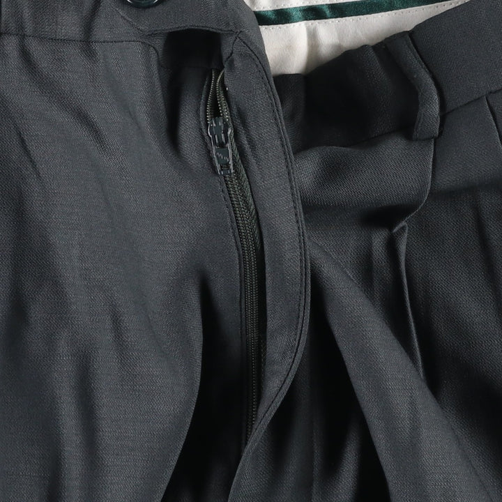 Three-pleat wool trousers, men's size W34 (approx.), vintage. wool Charcoal Vintage Second Hand