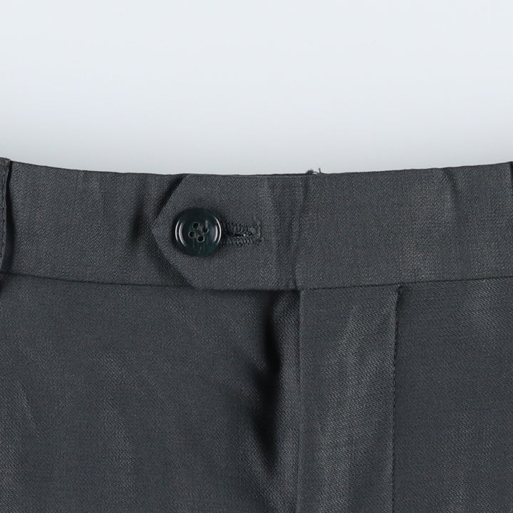 Three-pleat wool trousers, men's size W34 (approx.), vintage. wool Charcoal Vintage Second Hand