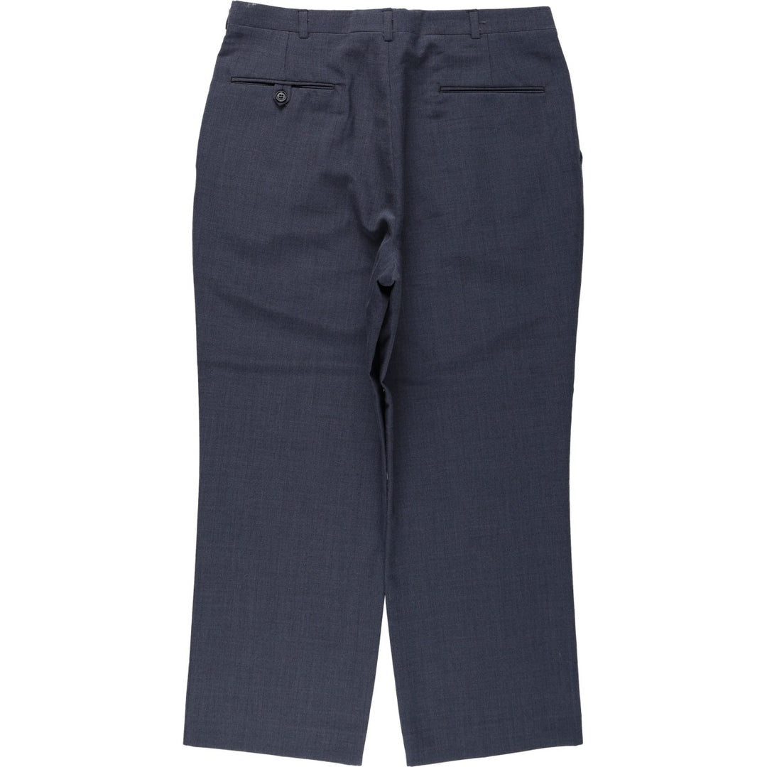 JOHN WEITZ THE PEER GROUP Two-Pleat Slacks, Made in USA, Men's Size W33 (approx.), Vintage unclear navy blue type Vintage Second Hand