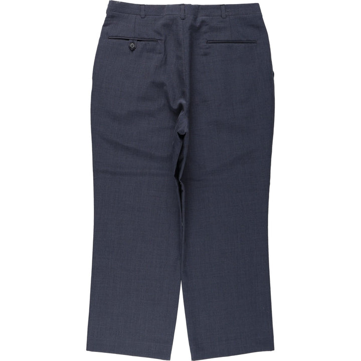 JOHN WEITZ THE PEER GROUP Two-Pleat Slacks, Made in USA, Men's Size W33 (approx.), Vintage unclear navy blue type Vintage Second Hand