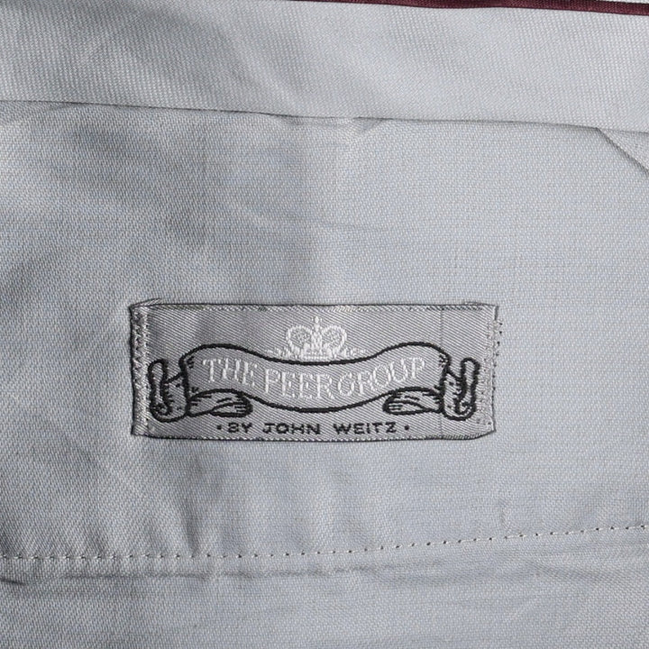 JOHN WEITZ THE PEER GROUP Two-Pleat Slacks, Made in USA, Men's Size W33 (approx.), Vintage unclear navy blue type Vintage Second Hand