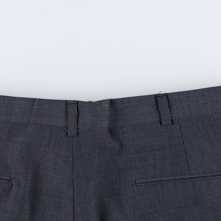 JOHN WEITZ THE PEER GROUP Two-Pleat Slacks, Made in USA, Men's Size W33 (approx.), Vintage unclear navy blue type Vintage Second Hand
