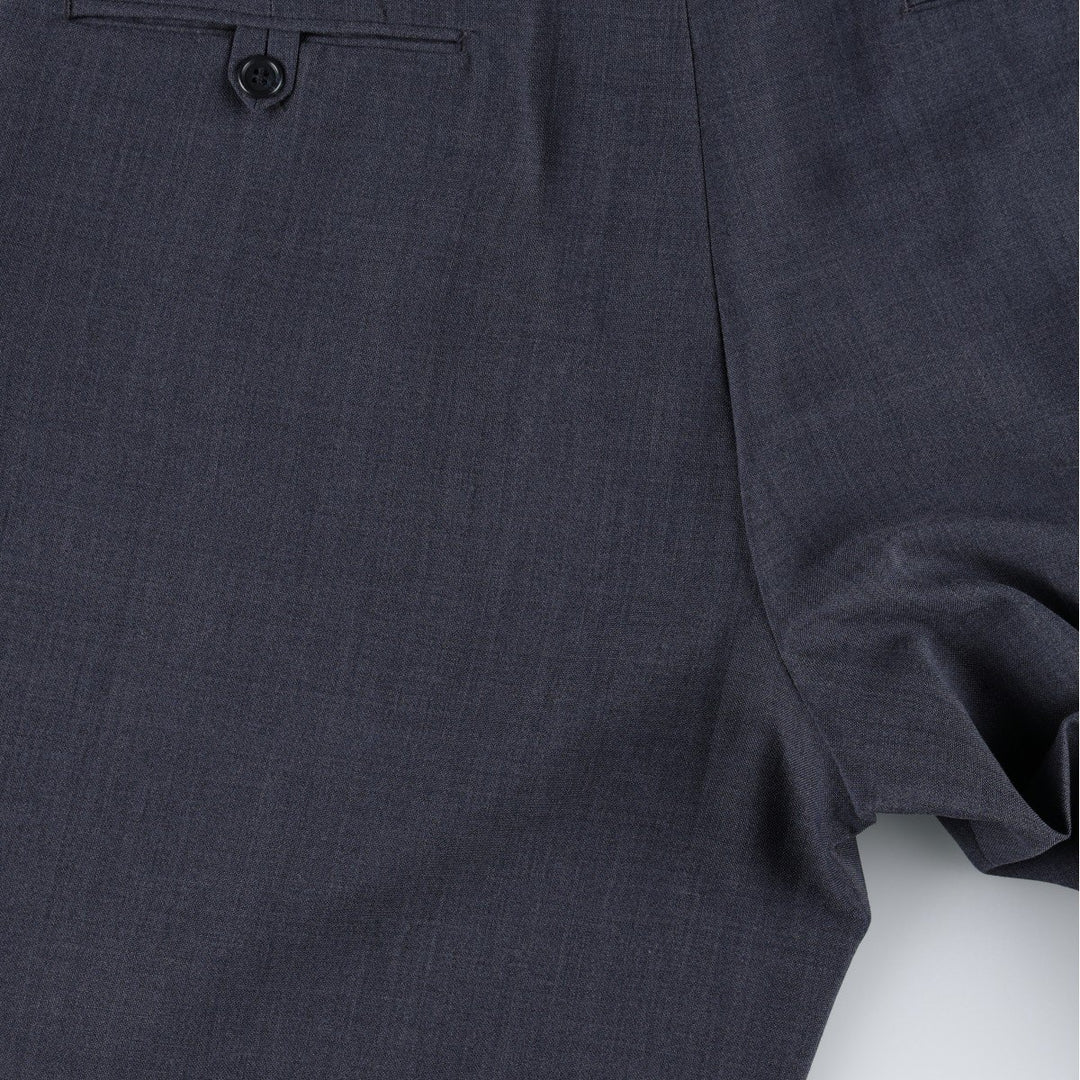 JOHN WEITZ THE PEER GROUP Two-Pleat Slacks, Made in USA, Men's Size W33 (approx.), Vintage unclear navy blue type Vintage Second Hand