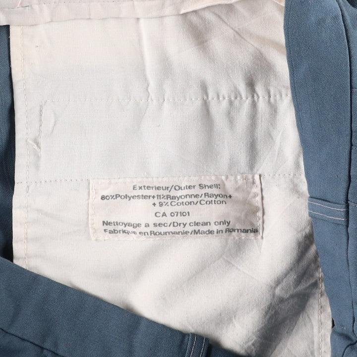 Men's slacks, size W33 (approx.), vintage. polyester blue type Vintage Second Hand