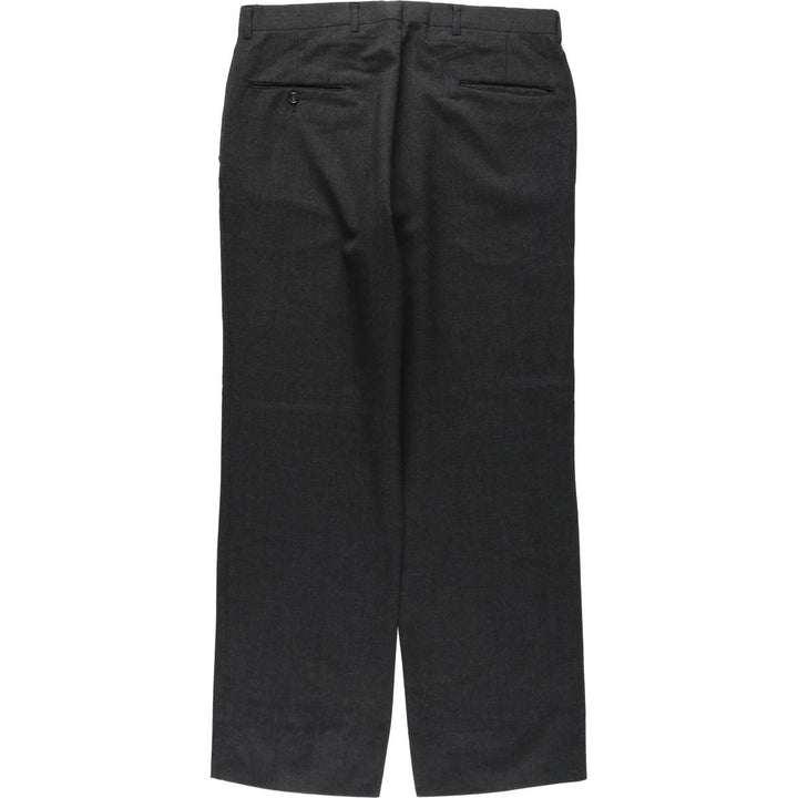 Deansgate Perfect Cloth Slacks Pants, Made in USA, Men's W36 (approx.), Vintage unclear Charcoal Vintage Second Hand