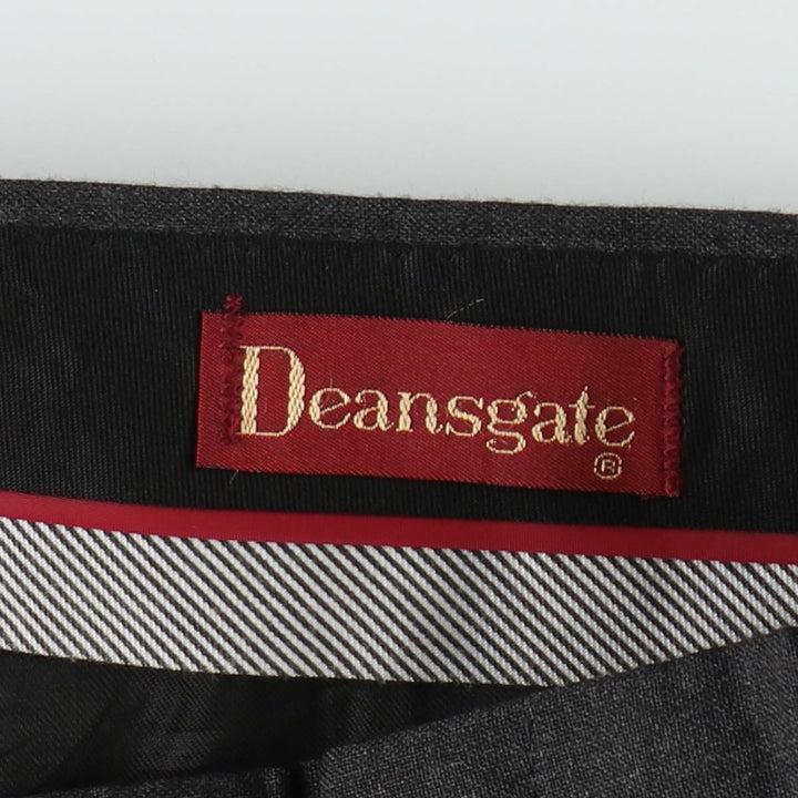 Deansgate Perfect Cloth Slacks Pants, Made in USA, Men's W36 (approx.), Vintage unclear Charcoal Vintage Second Hand