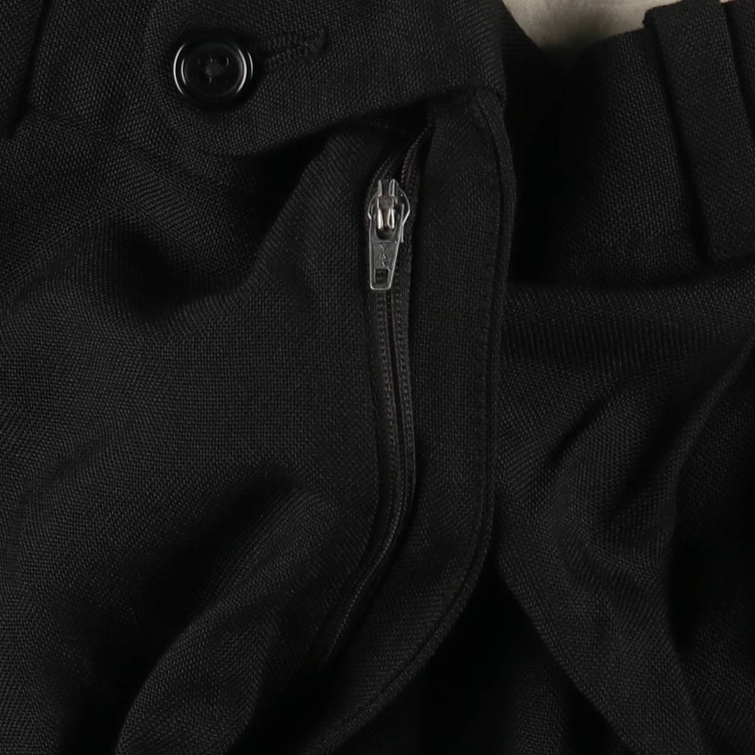 Two-pleat slacks, made in Canada, men's size W32 (approx.), lightweight. unclear black type Vintage Second Hand