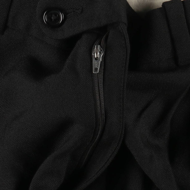 Two-pleat slacks, made in Canada, men's size W32 (approx.), lightweight. unclear black type Vintage Second Hand