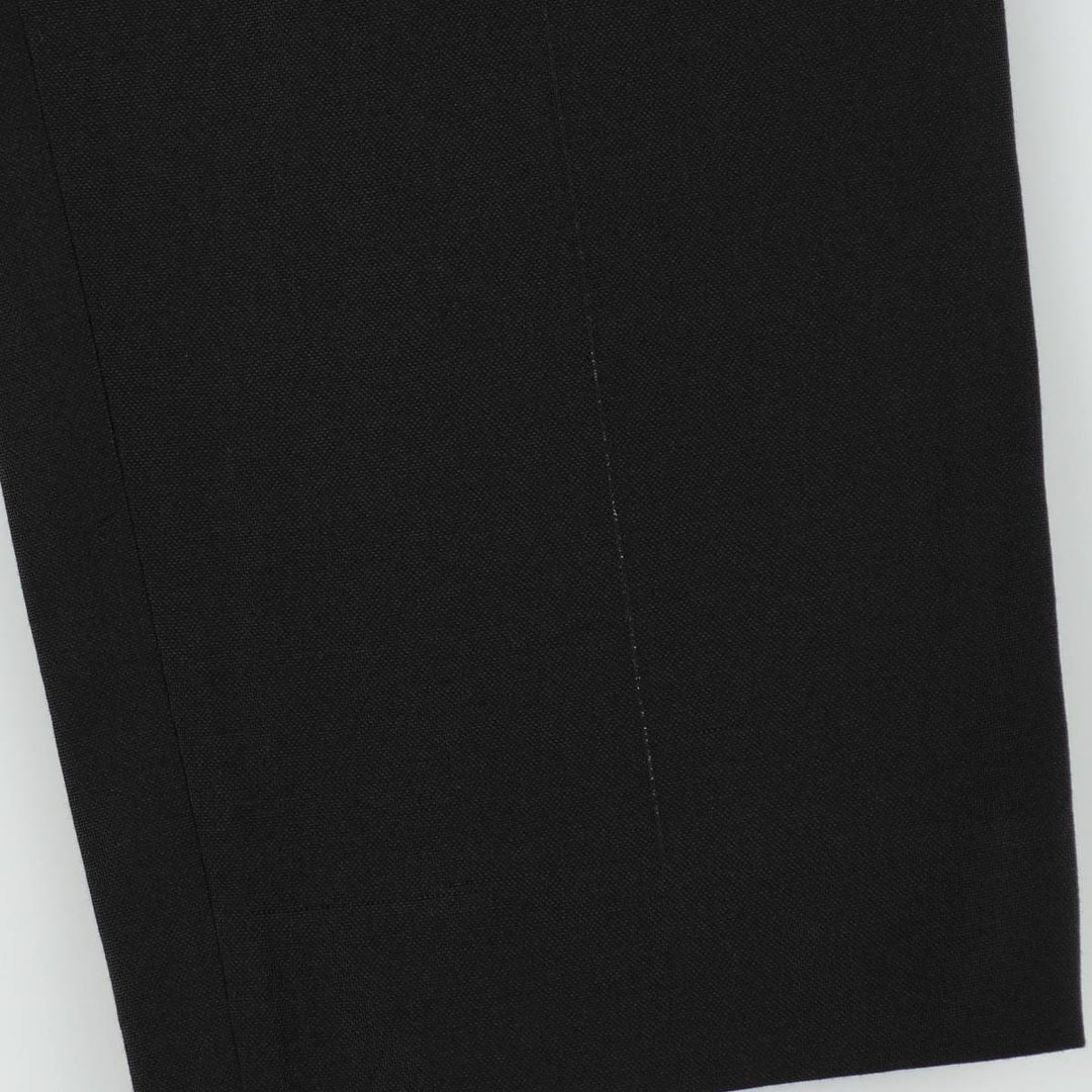 Two-pleat slacks, made in Canada, men's size W32 (approx.), lightweight. unclear black type Vintage Second Hand
