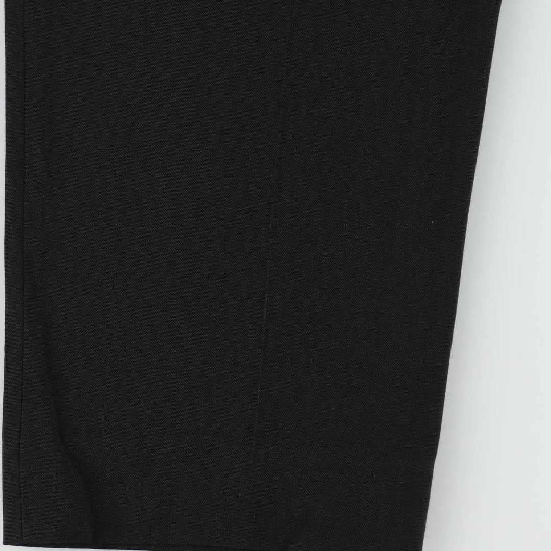 Two-pleat slacks, made in Canada, men's size W32 (approx.), lightweight. unclear black type Vintage Second Hand