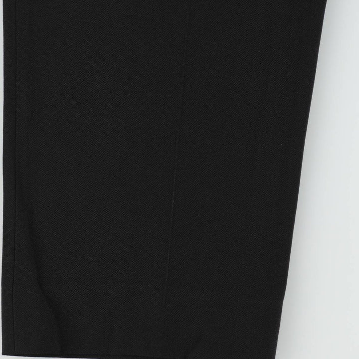 Two-pleat slacks, made in Canada, men's size W32 (approx.), lightweight. unclear black type Vintage Second Hand