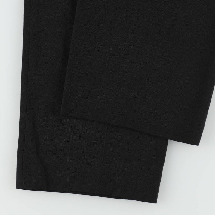 Two-pleat slacks, made in Canada, men's size W32 (approx.), lightweight. unclear black type Vintage Second Hand