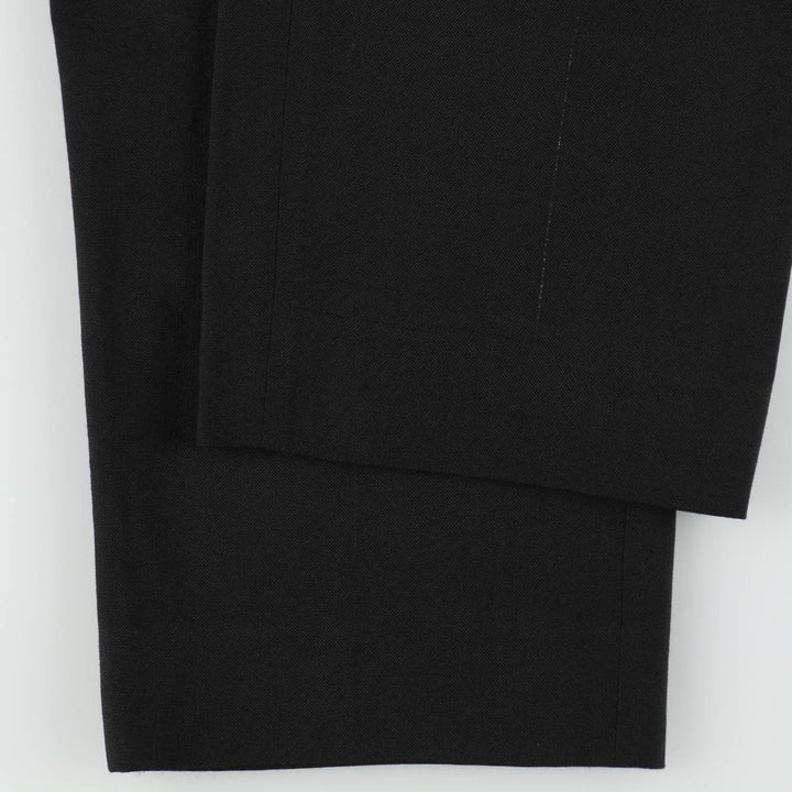 Two-pleat slacks, made in Canada, men's size W32 (approx.), lightweight. unclear black type Vintage Second Hand