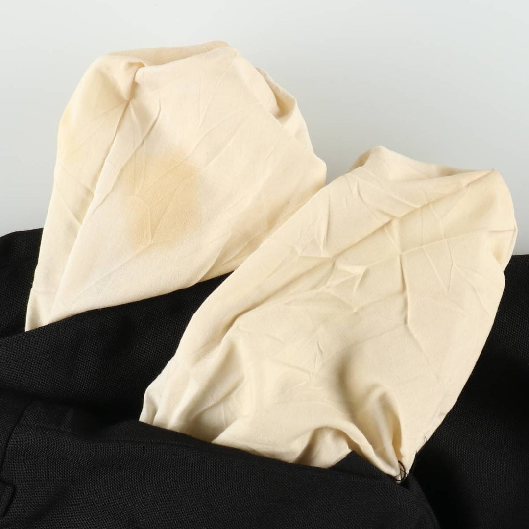 Two-pleat slacks, made in Canada, men's size W32 (approx.), lightweight. unclear black type Vintage Second Hand