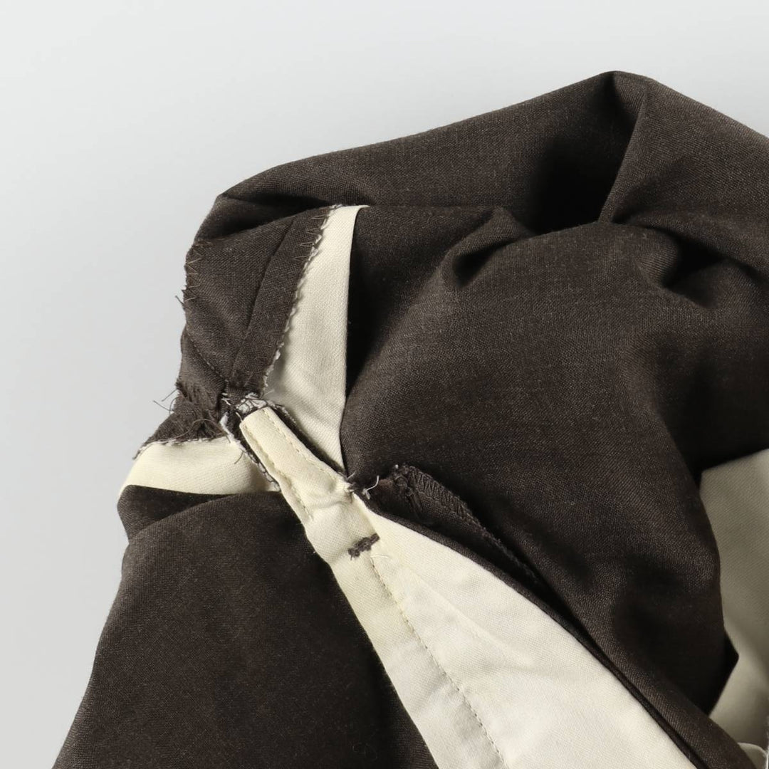 JOHN ALEXANDER Two-Pleat Slacks, Made in USA, Men's W34 (approx.), Vintage unclear brown type Vintage Second Hand