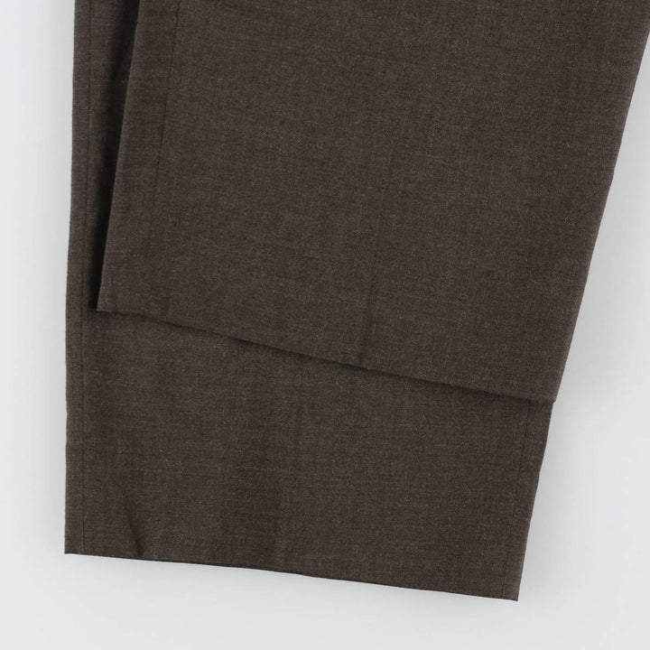 JOHN ALEXANDER Two-Pleat Slacks, Made in USA, Men's W34 (approx.), Vintage unclear brown type Vintage Second Hand